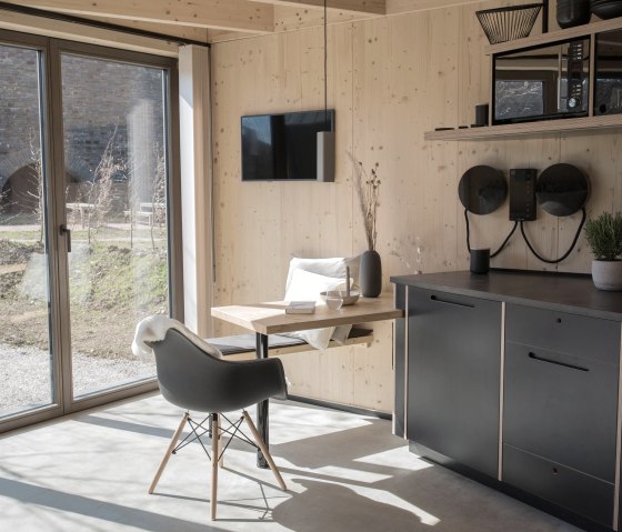 Wohnbereich / Küche 2er Cabin Cozy Wohnbereich / Küche 2er Cabin Cozy