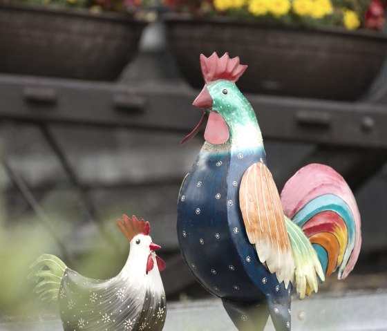 Deko Hühner_1, © Stefanie Laville & Nordeifel Tourismus GmbH Deko Hühner_1, © Stefanie Laville & Nordeifel Tourismus GmbH