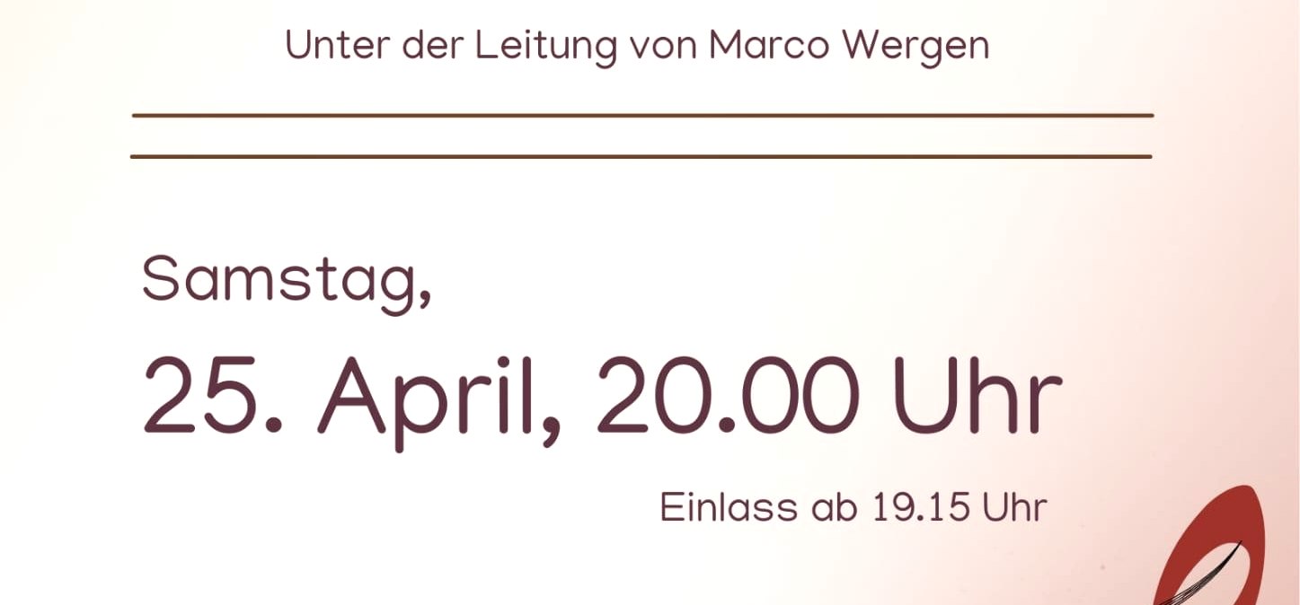 Frühjahrskonzert, © MV Eifelklänge Frühjahrskonzert 2026 Frühjahrskonzert, © MV Eifelklänge Frühjahrskonzert 2026