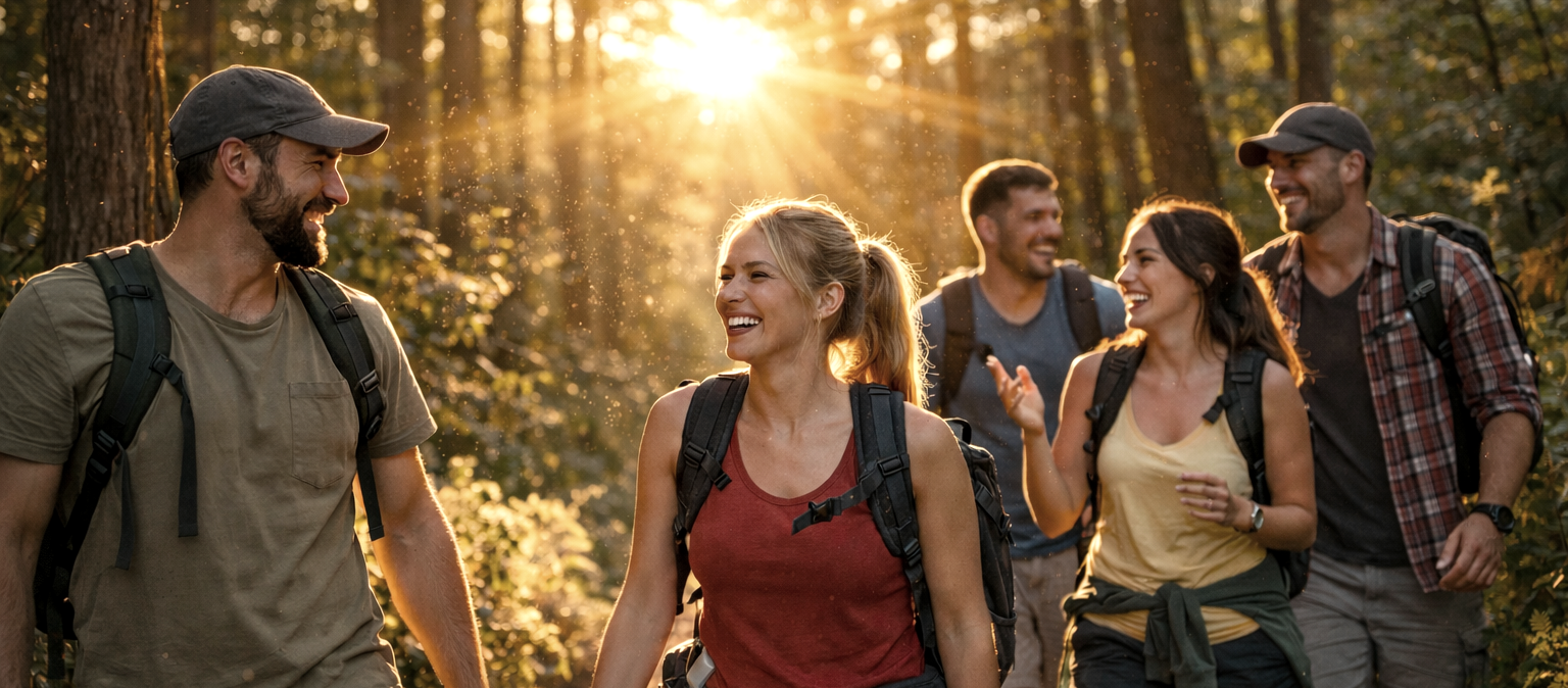 Wandergruppe, &copy; KI-generiert