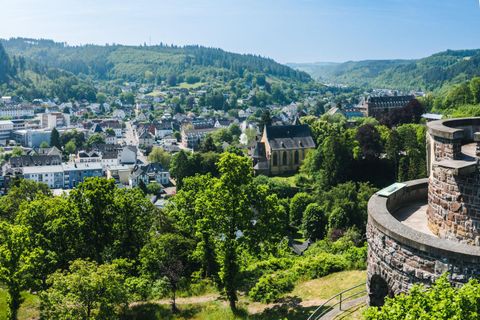 Stadt Schleiden von oben