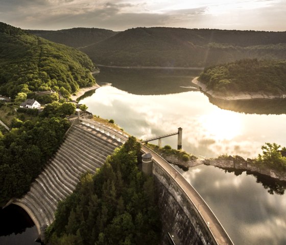Urft dam in het ochtendlicht, &copy; Eifel Tourismus GmbH, Dominik Ketz