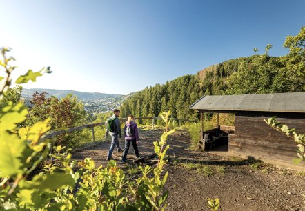 Rast am Aussichtspunkt Kuckucksley, © Eifel Tourismus GmbH, Dominik Ketz