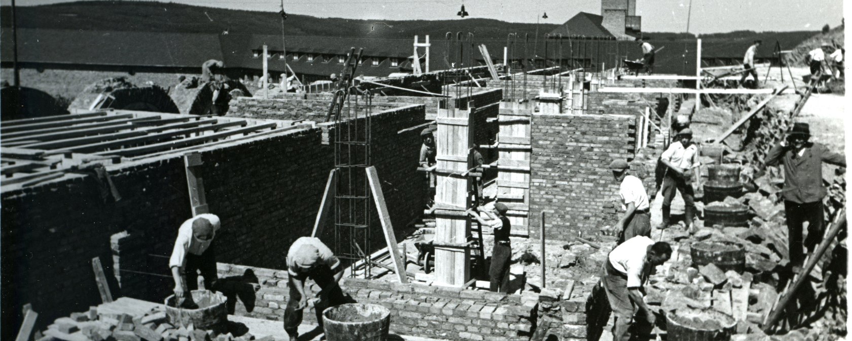 Bau der Burgsch&auml;nke im Juli 1937, &copy; Archiv Vogelsang IP