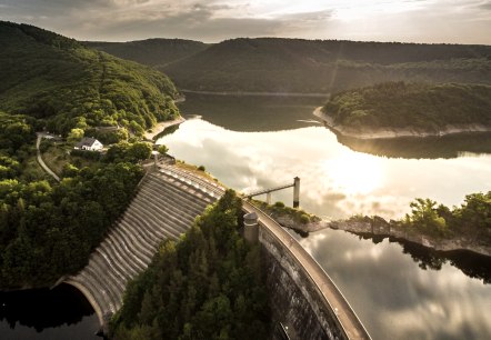 Urfttalsperre im Morgenlicht, © Eifel Tourismus GmbH, Dominik Ketz