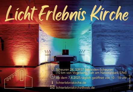 Plakat LichtErlebnisKirche, © Julia Reuss