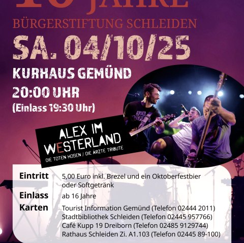 Plakat Alex im Westerland, © Bürgerstifftung Schleiden