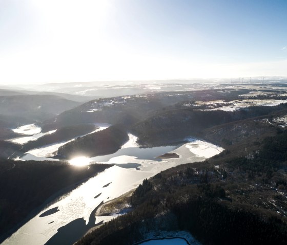 Urftstausee im Winter, Nationalpark Eifel, &copy; Tourismus NRW e.V.